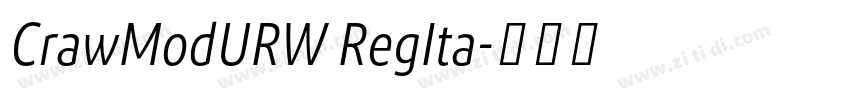 CrawModURW RegIta字体转换